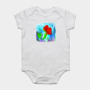 Mermaid Princess Silhouette Baby Bodysuit